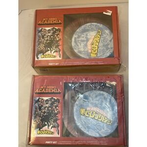My Hero Academia Party Kit Serves 12‎ Plates Cups Napkins Straws Tablecover